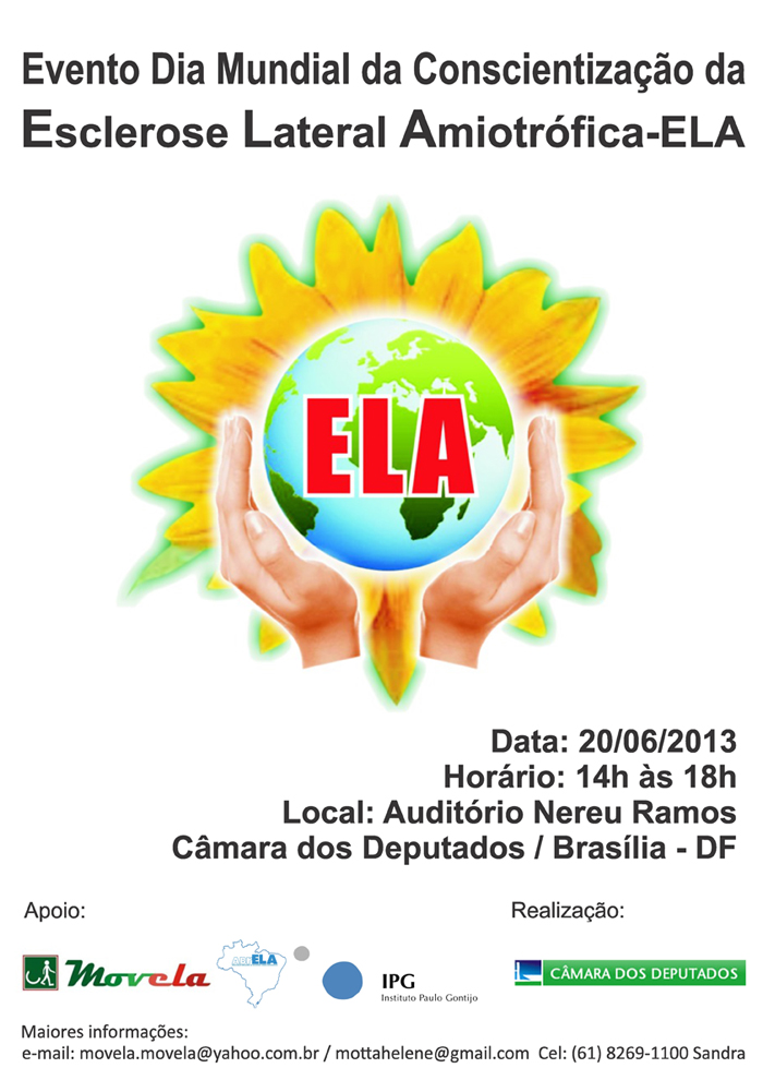 Evento Dia Mundial de Conscientização da Esclerose Lateral Amiotrófica - ELA